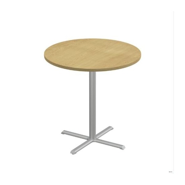 Correll Round Cafe Table, 48 in W, 48 in L, 42 in H, Particleboard Top, Fusion Maple SXB48R-16-98-16 - main