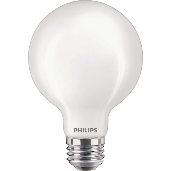 Signify Ultra Definition 60W Equivalent Daylight G25 Medium Frosted LED Decorative Light Bulb, 2PK 575217 - main