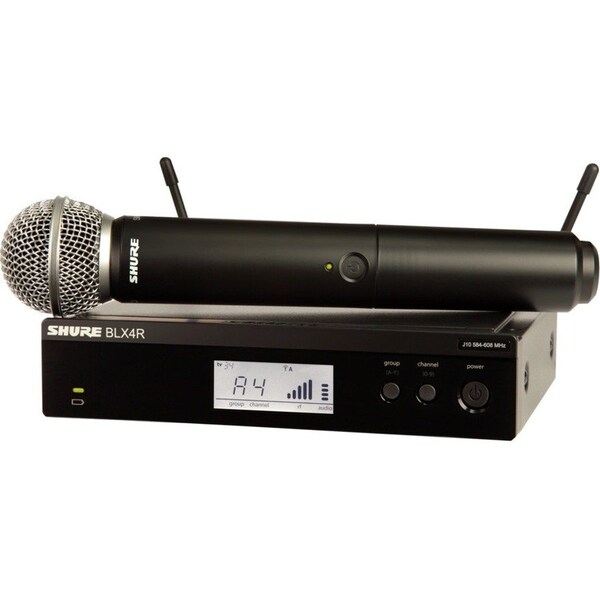 Shure VOCAL SYSTEM WITH (1) BLX4R RACK MOUNT WIRELESS RECEIVER AND (1) BLX2 HANDHELD T BLX24R/SM58-J11 - main