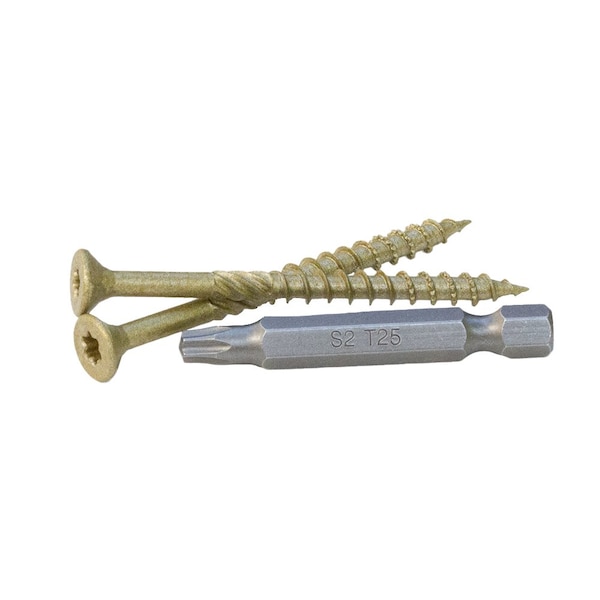 Proferred Wood Screw, #10, 2-1/2 in, Stainless Steel Torx Drive, 240 PK V56101 - main