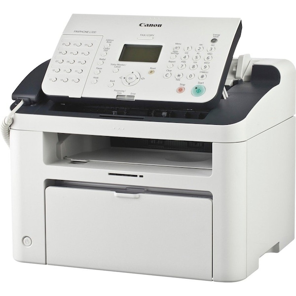 Canon FAXPHONE Laser Multifunction Printer - Monochrome - White - Copier/Fax/Printer/Telephone - 19 ppm L100 - main