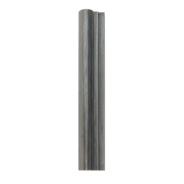 Apollo Tile Cloud Gray 2x12 Bardiglio Nuvolato Marblee Polished Chair Rail Tile Trim 1.67 sqft/case, 10PK APLMBA882PA - main