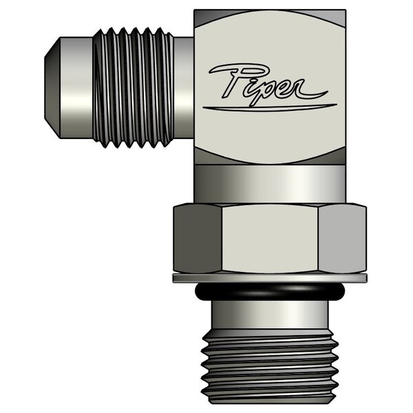 Piper Male JIC to Male O-Ring Boss Adjustable 90 Degree Elbow 5/8in. Male JIC-3/4in. Male O-Ring Boss 0790-10-12 - main