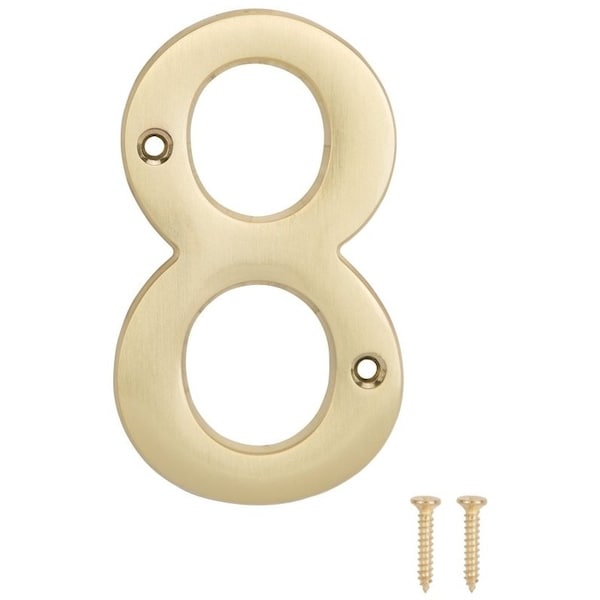 Prosource House Number, Character: 8, 4 in H Character, 2.28 in W Character N-Z048PB3L-PS - main