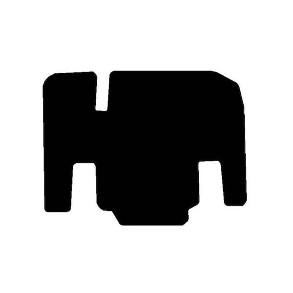 Ilc Replacement For Western Star Hd 4964Fx Constellation Year 2000 Black Front Floor Mat WZ-EGKS-B - main