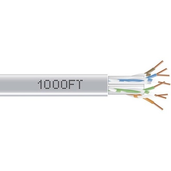 Black Box Gigatrue 550 Cat6 Bulk Pln, Gray, 1000Ft EYN877B-PB-1000 - main