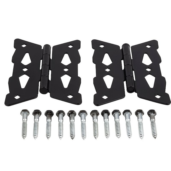 National Hardware Butterfly Hinge, Steel, Black, Surface Mounting N109-218 - main