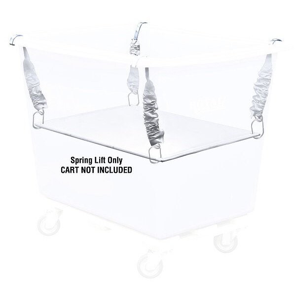 Royal Basket Trucks Poly Spring Lift, 37 1/2" L, 25" W, White G18-WWX-LPN - main