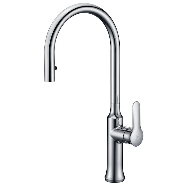 Anzzi Cresent Single Handle Pull-Down Kitchen Faucet, Polished Chrome KF-AZ1068CH - main