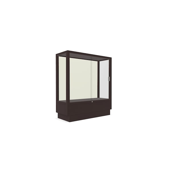 Ghent Heritage Wood Display Case, Modern Cherry Hardwood, Plaque Fabric Back, 40''H x 36''W x 14''D 8949M-PB-M - main