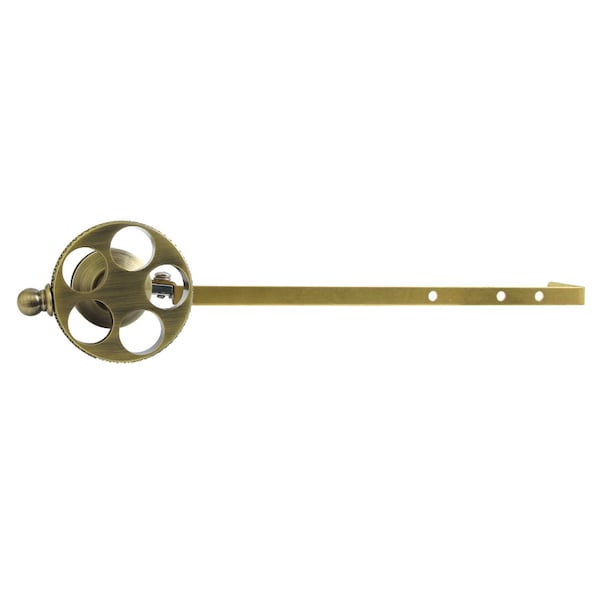 Kingston Brass Universal Front or Side Mount Toilet Tank Lever with Knurled Handle, Antique Brass KTRKXD3 - main