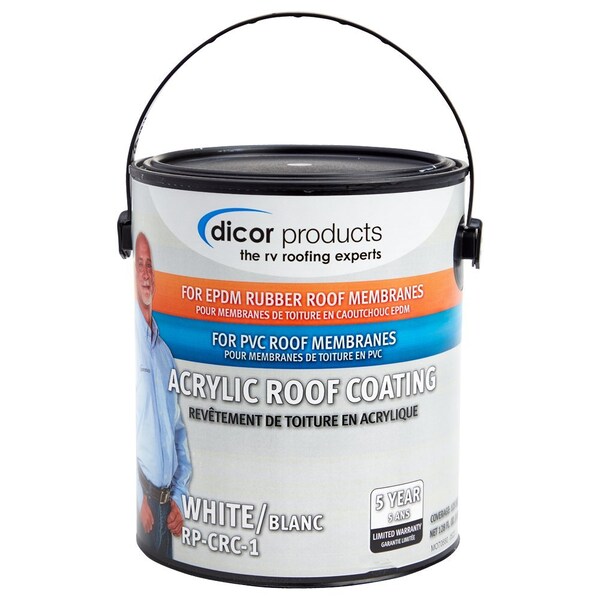 Dicor Use W/ Dicor Cleaner/ Activator, For Rubber RV EPDM (Ethylene Propylene Diene Monomer) Rubber Roof RP-CRC-1 - main