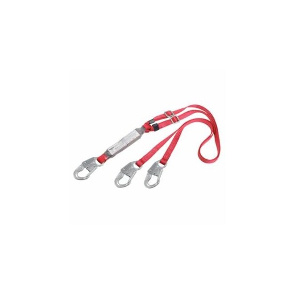 Dbi-Sala PRO Pack Adjustable 100 Tie-Off Shock Absorbing Lanyards, 6ft, Snaphook, 310lb 098-1342250 - main
