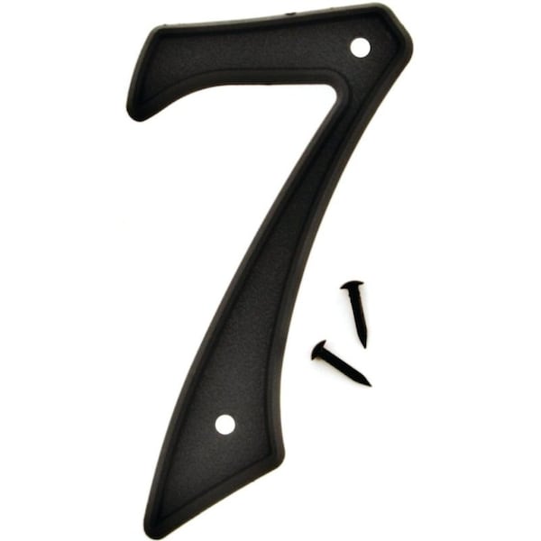 Hy-Ko Number House 7 Plastic 4In Blk PN-29/7 - main