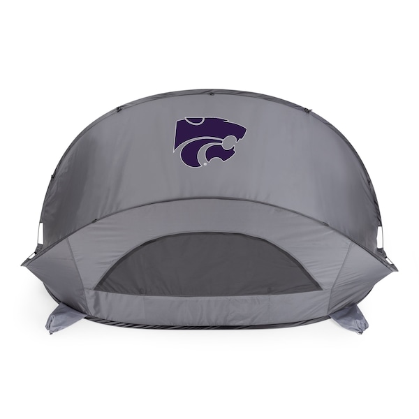 Picnic Time Family Of Brands NCAA Kansas State Wildcats Manta Portable Beach Tent - Pop Up Tent 113-00-105-254-0 - main