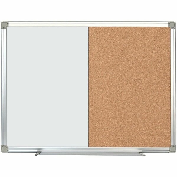Lorell Dry Erase/Cork Combination Board, 24"W x 18"H 19290 - main