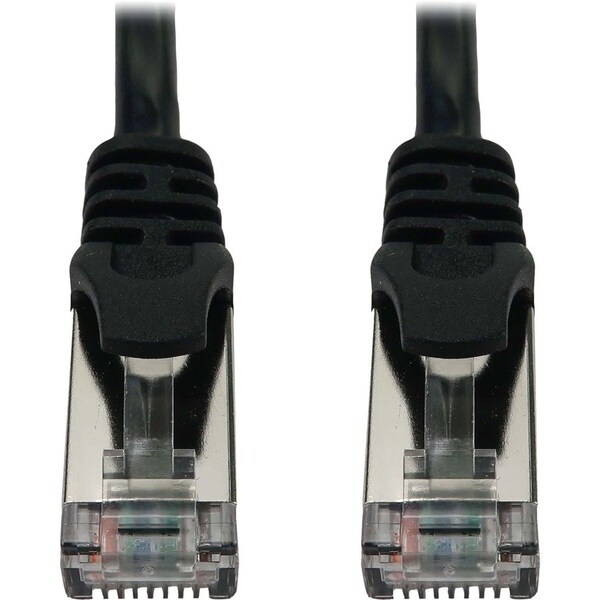 Eaton Tripp Lite Series Cat6a 10G Snagless Shielded Slim STP Ethernet Cable RJ45 M/M, PoE, Black, 25 N262-S25-BK - main