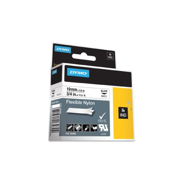 Dymo Rhino Flexible Nylon Labels, White DYM18489 - main