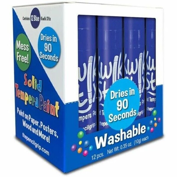 Kwik Stix Solid Tempera Paint Sticks, Single Color Pack, Blue, 24PK TPG-60030 - main
