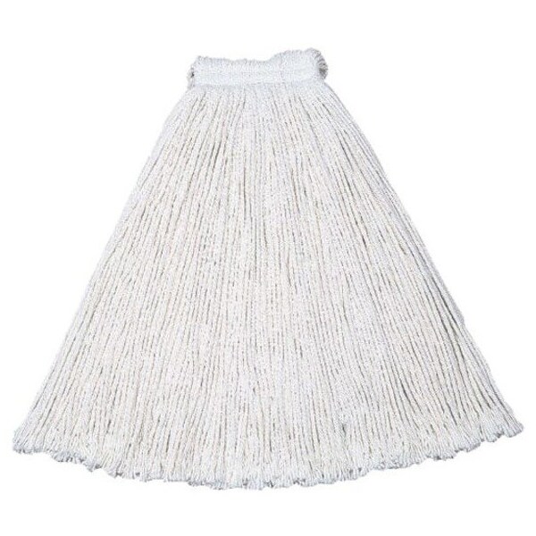 Rubbermaid Commercial 1 in Cut-End Wet Mop, White, Cotton, PK12, FGV11800WH00 FGV11800WH00 - main