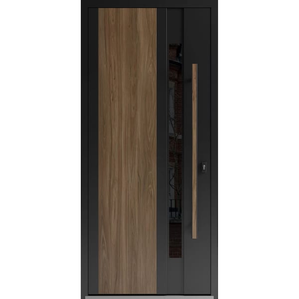 Vdomdoors Steel Door Dekton 0163 Venezia Noce Entry Door Painted W36xH80 Left hand Inswing DEKTON0163EXD-VEN-W36xH80-LH-I - main