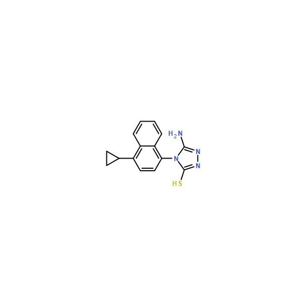 Ak Scientific 5-Amino-4-(4-cyclopropylnaphthalen-1-yl)-4H-1, 2, 4-triazole-3-thiol (1g), CAS 878671-96-6 4000AC-1g - main