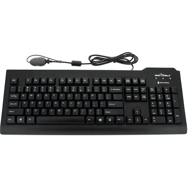 Sealshield Seal Shield Silver Seal Glow Waterproof Keyboard Long Cable SSKSV207GL - main