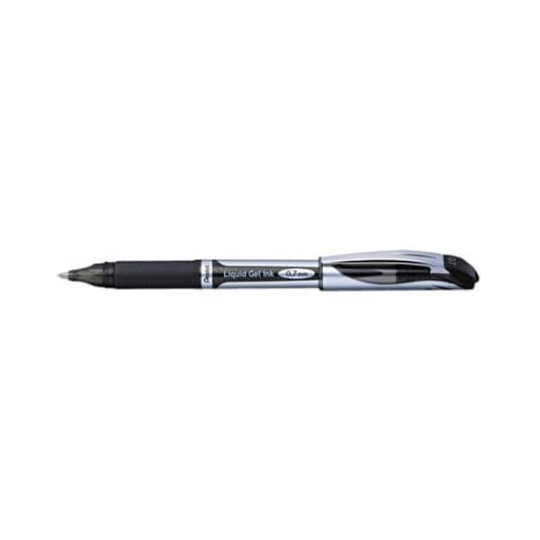 Pentel EnerGel Liquid Roller Ball Capped Gel Pen Black Ink Medium Point EA - PENBL57A - main