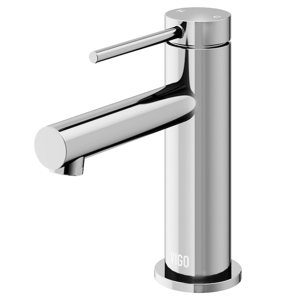 Vigo Jewel Single Handle Single-Hole Bathroom Faucet in Chrome VG01055CH - main