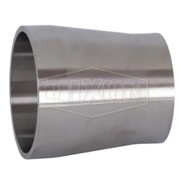 Dixon Bradford Pipe Size Adapter, 3 in Nominal, Tube Weld x SCH 5S Pipe Weld End Style, 316L Stainless Ste B19WV-R300 - main