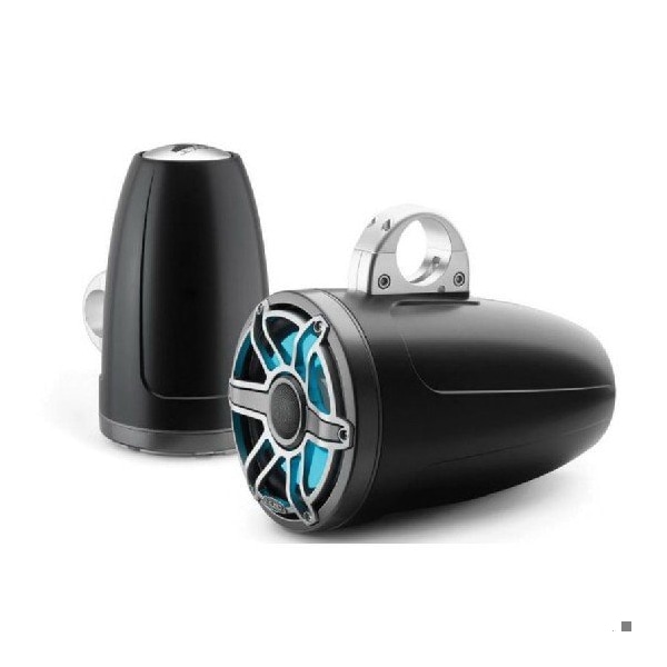 Jl Audio 8.8in Tower Speakers, Satin Black, Gunmetal Sport Grille, RGB LED, 93663, 010-03281-00, 2PK 93663/010-03281-00 - main