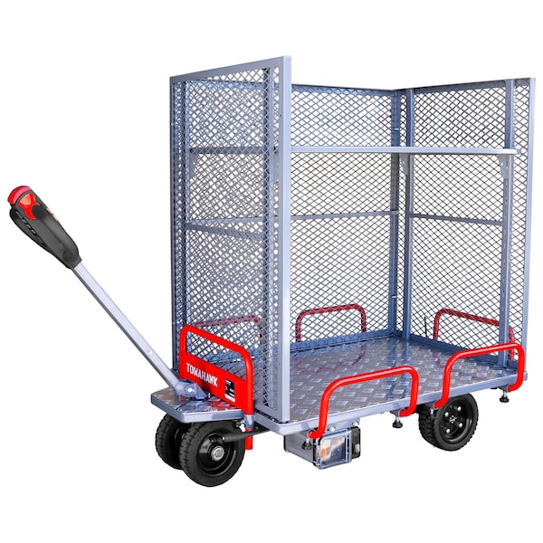 Tomahawk Power Powered Stock Picker Cart 400kg Capacity Electric Material Handling for Warehouses, Auto TPKR400 - main