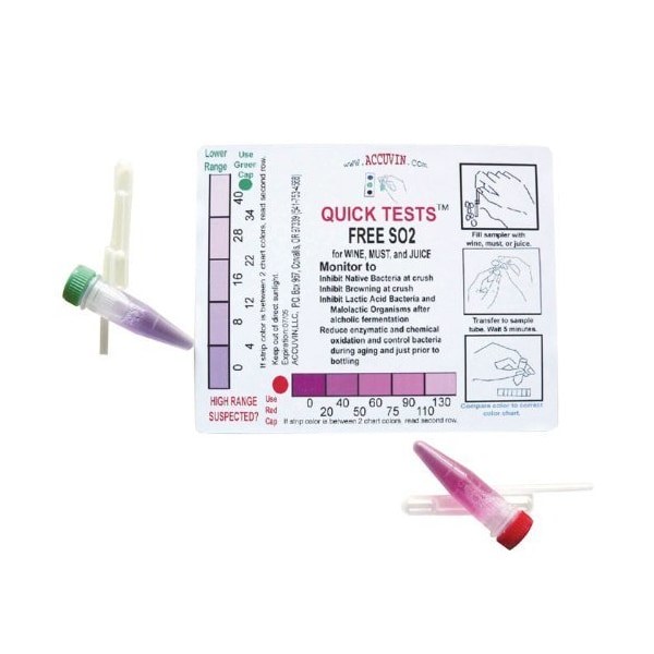 Accuvin Free Sulfur Dioxide (SO2) Test Kit (10 tests/kit) 301-10 - main