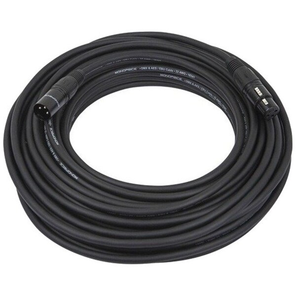 Monoprice 100ft (30.4 Meter) 3-pin DMX Lighting & AES/EBU Cable 601630 - main