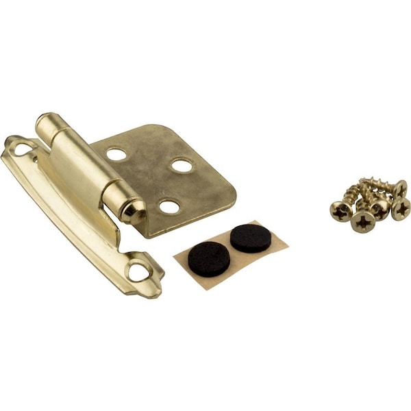 Hardware Resources OVERLAY HINGE POLISH BRASS, 2PK KFHO-A-PB2 - main