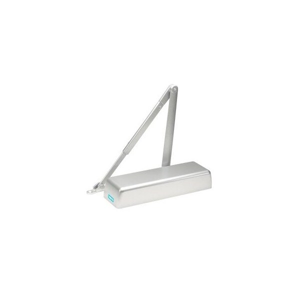 Global Door Controls Heavy Duty Commercial ADA Grade 1 Door Closer with Hold Open Cush-N-Stop Arm in Aluminum - Sizes 1-6 TC4300HOACNS-AL - main