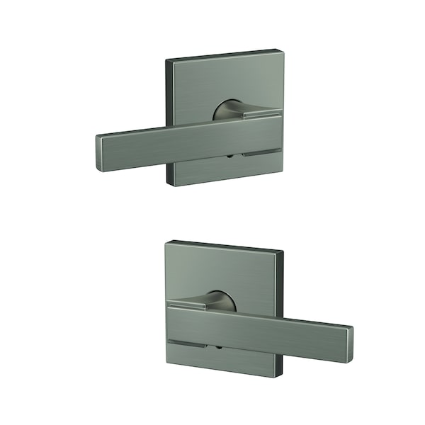 Schlage Residential Schlage Custom Northbrook Lever with Collins Rose Non Turning Double Dummy Pair Satin Nickel Finish FC172NBK619COL - main