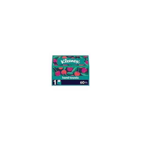 Kleenex Disposable Hand Towels, 1 Ply, 8in Width x 9.10in Length, White, Paper/, 1 Box 38586 - main