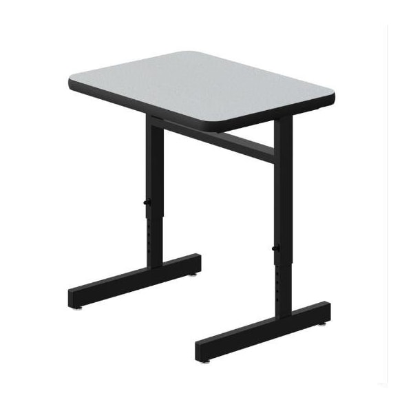 Correll TFL Student Desk, 20 in D X 27 in W X Particleboard, Gray Granite W/ Gray Band CSA2027TF-15 - main