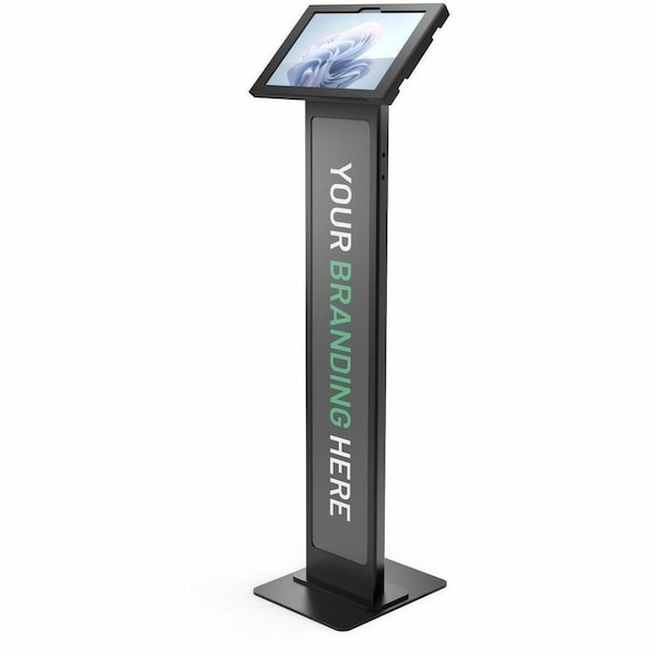 Compulocks SURFACE PRO 8-10 APEX ENCLOSURE BRANDABLE FLOOR STAND BLACK 140B580APXB - main
