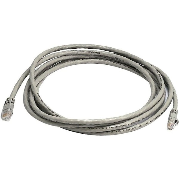 Monoprice CAT6 24AWG UTP ETHERNET NETWORK PATCH CABLE, 10FT GRAY 3437 - main