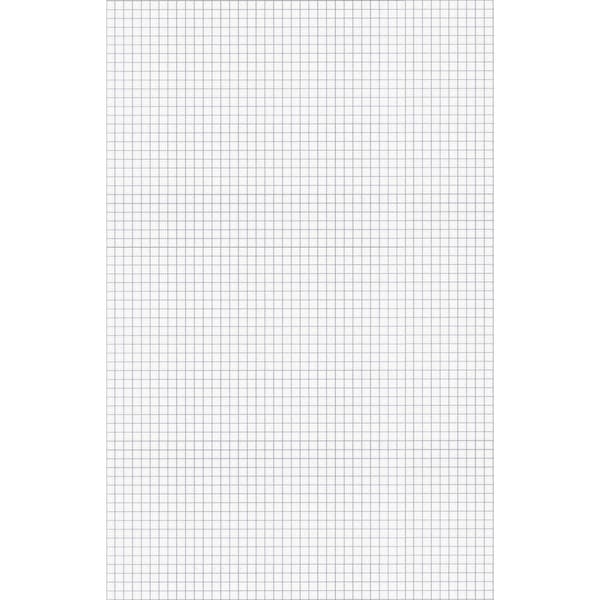 Ampad Tabloid size Quadrille Pad Tabloid, White, 50PK TOP22037 - main