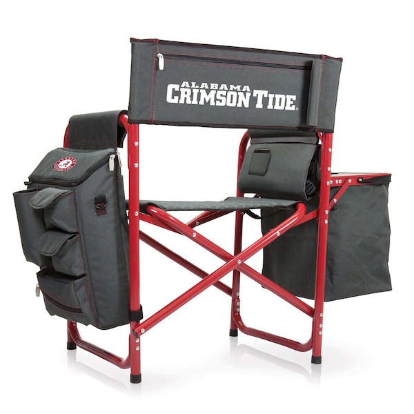 Picnic Time Family Of Brands NCAA Alabama Crimson Tide Fusion Camping Chair with Side Table and Soft Cooler 807-00-600-004-0 - main