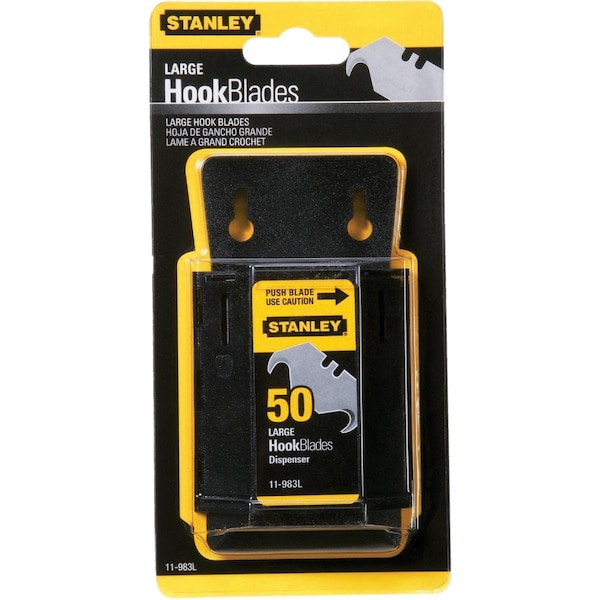 Stanley Large 2-Ended Hook 1-7/8'' Utility Knife Blade, 50PK 11-983L - main