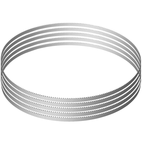 Vevor 65 x 0.63 x 0.02 in. Carbon Steel Band Saw Blade - 5 Piece JGJJT1650MM16U0Z8V0 - main