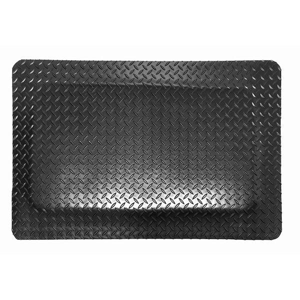 Rhino Mats Antifatigue Mat, 96 in L x 36 in W, 1 in Thickness, Vinyl, Black DV-3696-B1 - main