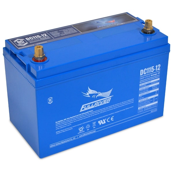 Fullriver 12V 115Ah Deep Cycle AGM Battery Group 31 DC115-12 - main
