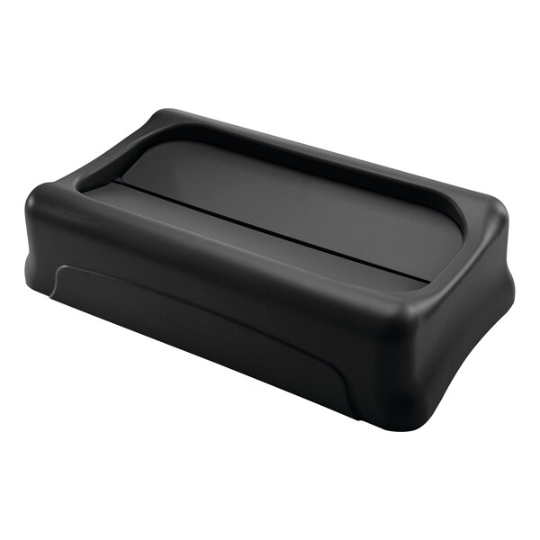 Rubbermaid Commercial EXECUTIVE SLIM JIM SWING LID SMFG267360BLA - main