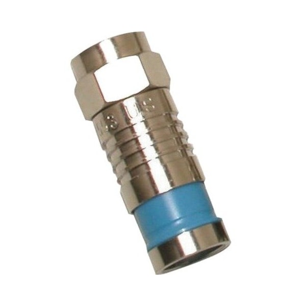 Eclipse Tools F Connector, RG6 Quad, PK50 705-002-BU-50 - main