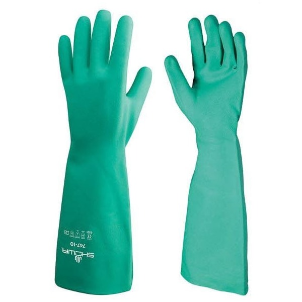 Showa Showa Best Glove Nitri-Solve 747 Unlined Nitrile Gloves, 8, 12PK 747-08 - main